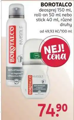 Rossmann Borotalco nabídka