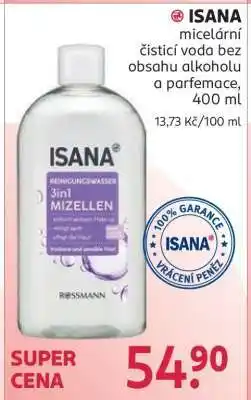 Rossmann ISANA micelární čisticí voda nabídka