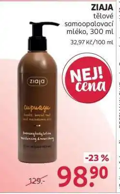 Rossmann ZIAJA tělové samoopalovací mléko, 300 ml nabídka