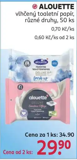 Rossmann ALOUETTE vlhčený toaletní papír nabídka