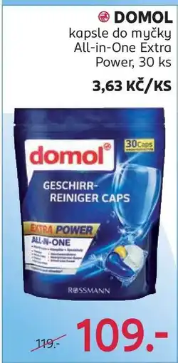 Rossmann DOMOL kapsle do myčky nabídka