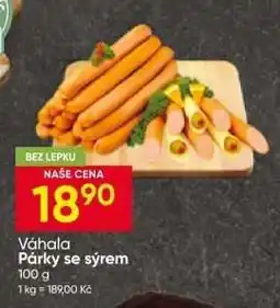 Hruška Váhala Párečky se sýrem nabídka