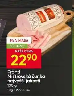 Hruška Prantl Mistrovská šunka nejvyšší jakosti nabídka