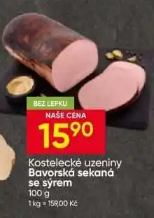 Hruška Kostelecké uzeniny bavorská sekaná se sýrem nabídka