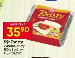 Hruška Sýr Toasty nabídka