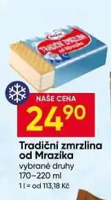 Hruška Tradiční Zmrzlina od Mrazíka nabídka