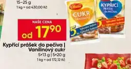 Hruška Kypřicí prášek do pečiva | Vanilinový cukr nabídka