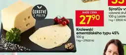 Hruška Krolewski ementálského typu 45% nabídka
