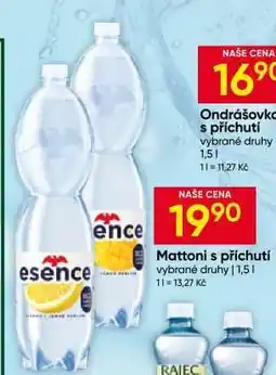 Hruška Mattoni s příchutí nabídka
