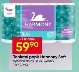 Hruška Toaletní papír Harmony Soft nabídka