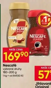 Hruška Nescafé nabídka