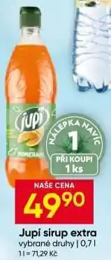 Hruška Jupi sirup extra nabídka
