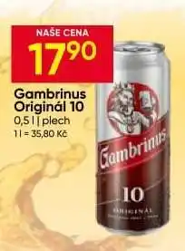 Hruška Gambrinus Originál 10 nabídka