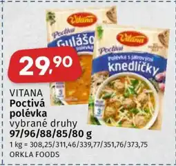 Coop Vitana Poctivá polévka nabídka