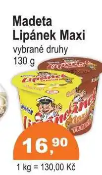 COOP DISKONT Madeta Lipánek Maxi nabídka