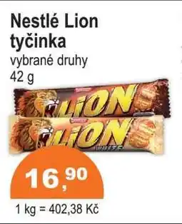 COOP DISKONT NESTLÉ LION tyčinka nabídka