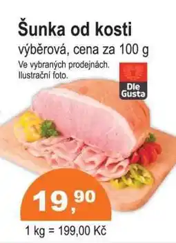 COOP DISKONT Šunka od kosti nabídka