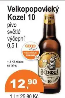 COOP DISKONT Velkopopovický Kozel 10 nabídka