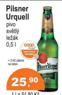 COOP DISKONT Pilsner Urquell nabídka