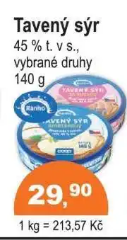 COOP DISKONT Tavený sýr nabídka