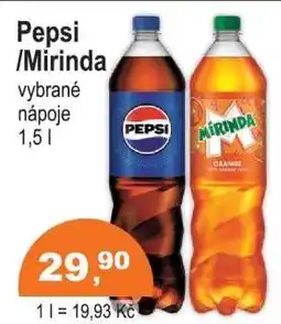 COOP DISKONT Pepsi, Mirinda nabídka