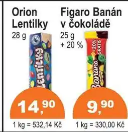 COOP DISKONT Figaro Banán v čokoládě nabídka
