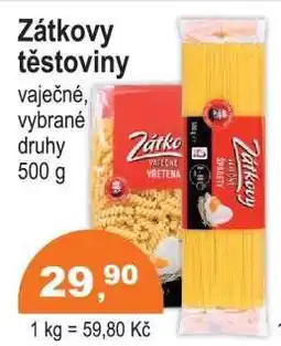 COOP DISKONT Zátkovy těstoviny nabídka