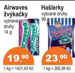 COOP DISKONT Airwaves Žvýkačky nabídka