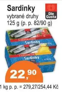 COOP DISKONT Sardinky nabídka