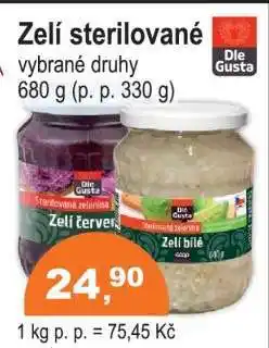 COOP DISKONT Zelí sterilované nabídka