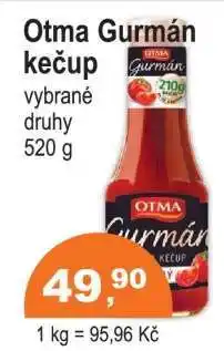 COOP DISKONT Otma Gurmán Kečup nabídka