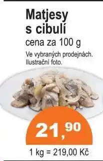 COOP DISKONT Matjesy s cibulí nabídka