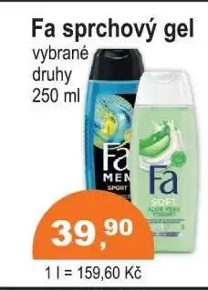 COOP DISKONT Fa sprchový gel nabídka