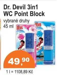 COOP DISKONT DR. DEVIL 3IN1 WC POINT BLOCK nabídka