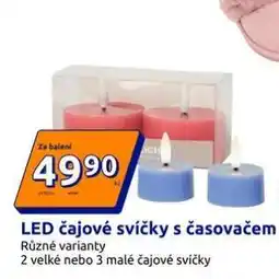 Action LED čajové svíčky s časovačem nabídka
