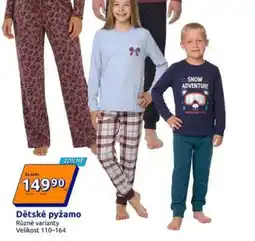 Action DĚTSKÉ PYŽAMO nabídka