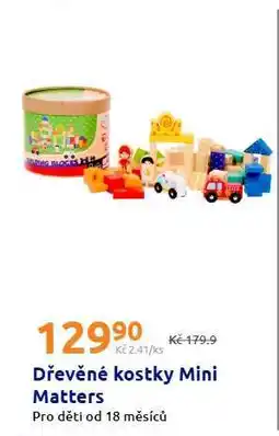 Action Dřevěné kostky Mini Matters nabídka