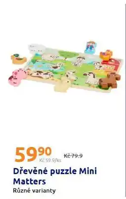 Action Dřevěné puzzle Mini Matters nabídka