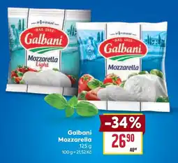 Billa Galbani Mozzarella Light nabídka