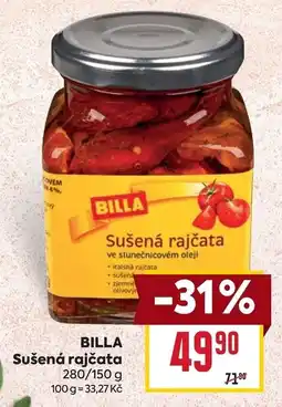 Billa Billa sušená rajčata nabídka