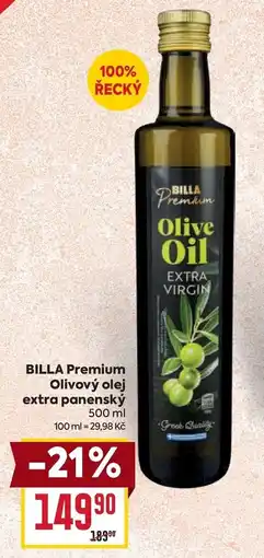 Billa Billa premium olivový olej extra panenský nabídka