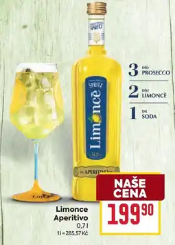 Billa Limonce Aperitivo nabídka