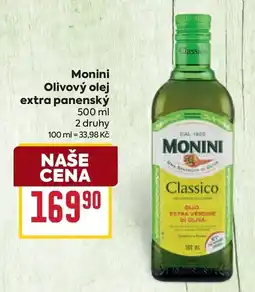 Billa Monini olivový olej extra panenský nabídka