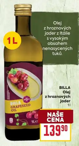 Billa Billa olej z hroznových jader nabídka