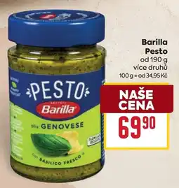 Billa Barilla Pesto nabídka
