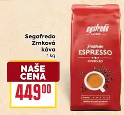 Billa Segafredo zrnková káva nabídka