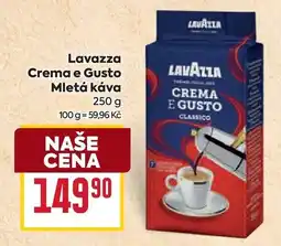 Billa Lavazza Crema e Gusto Mletá káva nabídka