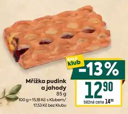 Billa Billa klub Mřížka pudink a jahody nabídka
