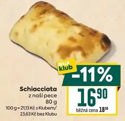 Billa Billa klub Schiacciata z naší pece nabídka