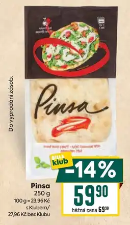 Billa Pinsa nabídka